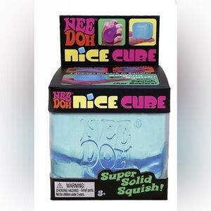 NeeDoh Nice Cube Super Solid Squish - Light Blue